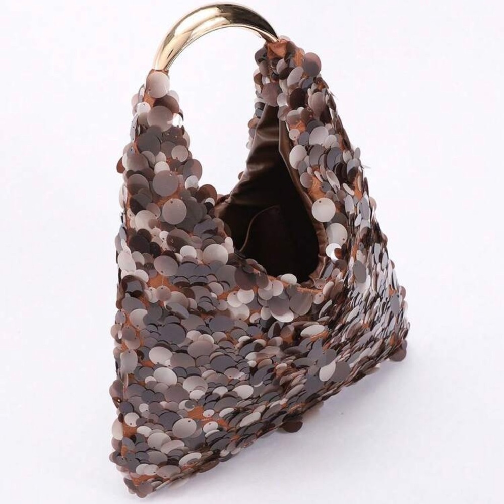👜 Brown Sequin Bag 👜 - Picture 4 of 6
